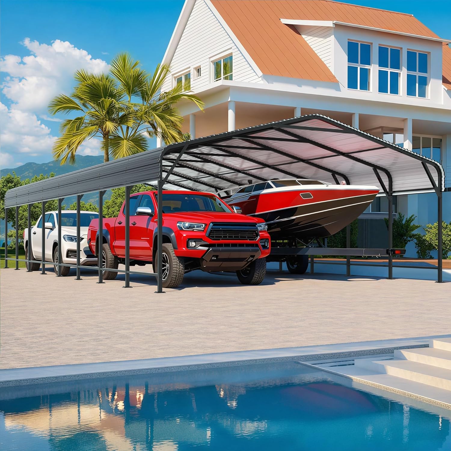 AirWire 20x40 FT Metal Carport review,AirWire 20x40 carport review and rating,is AirWire metal carport worth buying,AirWire carport review pros cons,AirWire 20x40 carport honest review,AirWire metal carport review verdict unboxing — first impressions and package contents