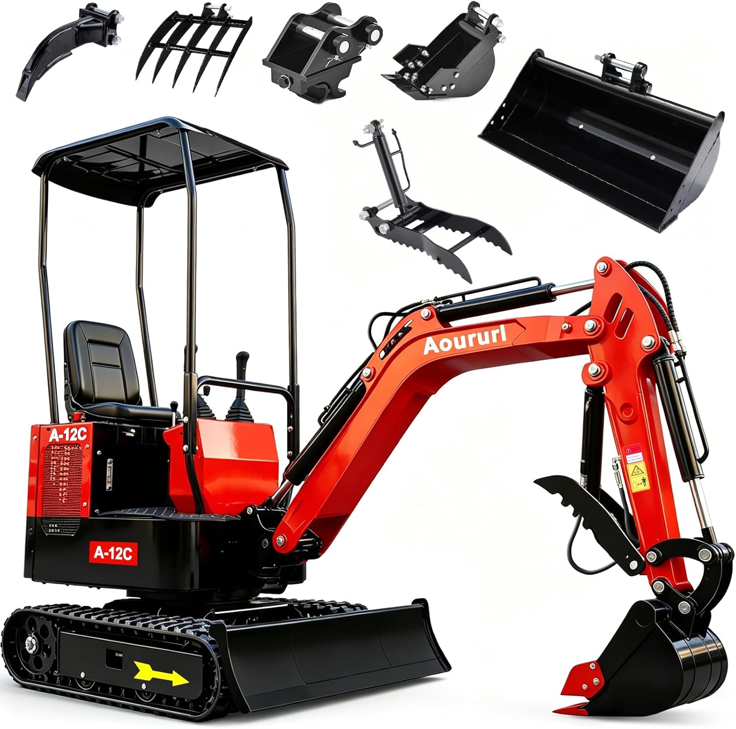 Aoururl 1.4 ton mini excavator review,Aoururl mini excavator review and rating,is Aoururl mini excavator worth buying,Aoururl 1.4 ton excavator review pros cons,Aoururl mini excavator review honest opinion,Aoururl excavator review verdict — full unboxing showing every item included