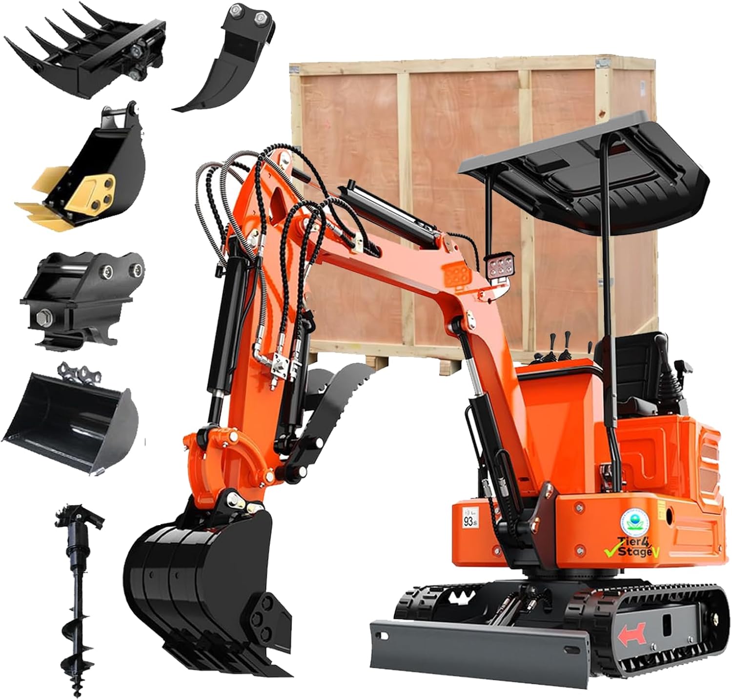 DigMaster DM150pro mini excavator review unboxing — what is included in the package