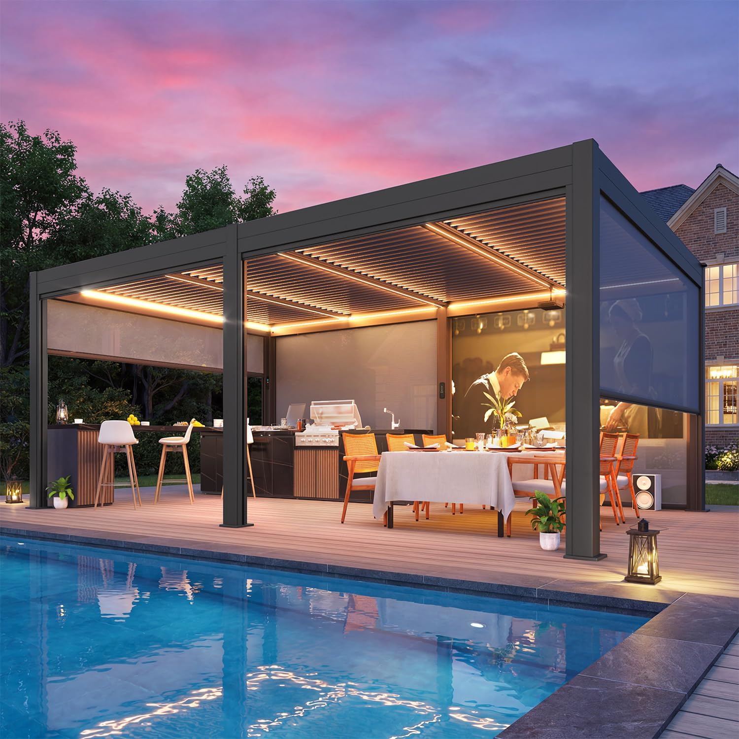 MELLCOM motorized louvered pergola review,MELLCOM pergola review and rating,is MELLCOM pergola worth buying,MELLCOM pergola review pros cons,MELLCOM pergola review honest opinion,MELLCOM motorized pergola review verdict — full unboxing showing every item included