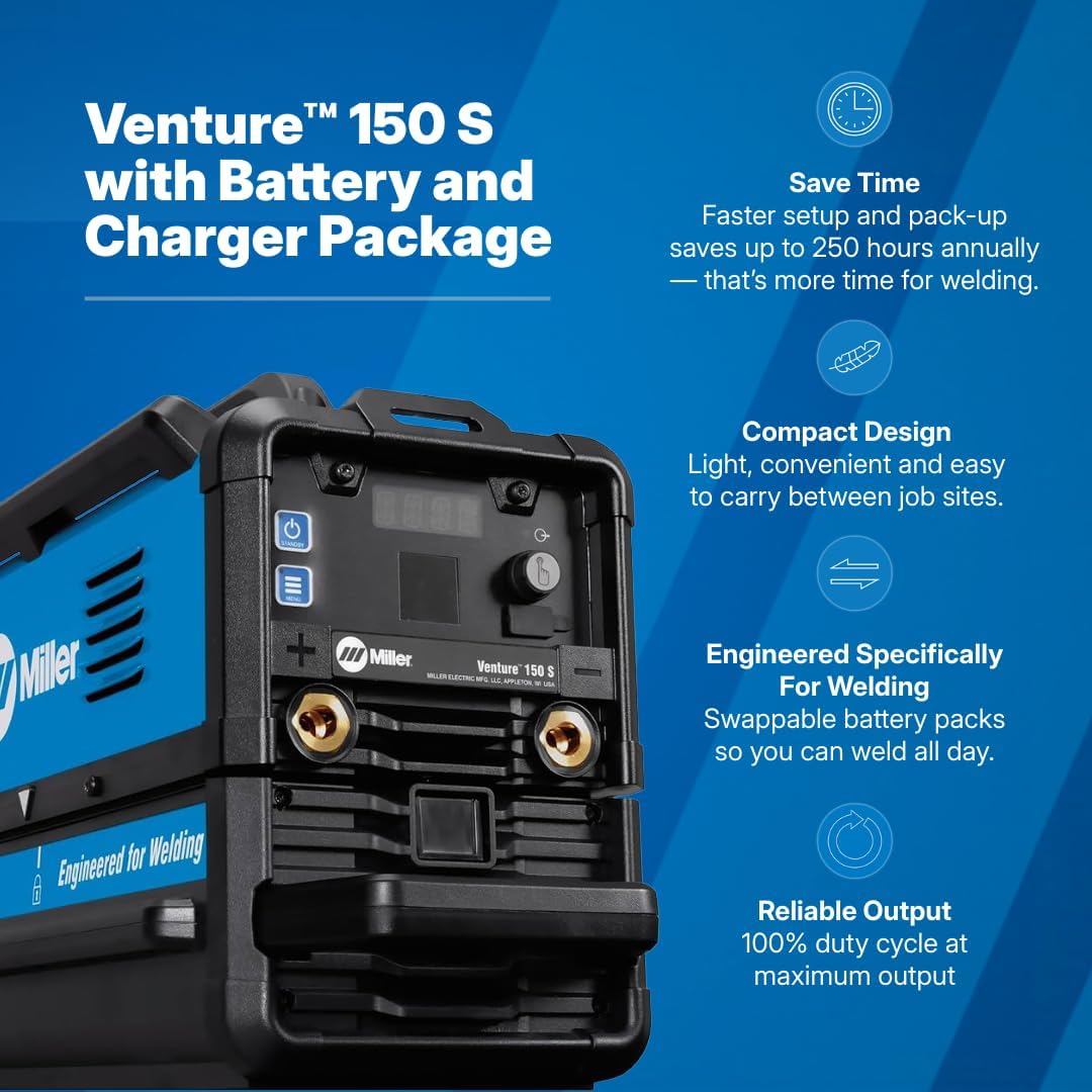 Miller Electric Venture 150 S review,Venture 150 S review and rating,is Venture 150 S worth buying,Venture 150 S review pros cons,Venture 150 S review honest opinion,Miller Electric Venture 150 S review verdict — setup process and usability