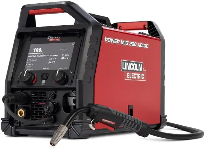 POWER MIG 220 AC/DC review,Lincoln Electric POWER MIG 220 review,POWER MIG 220 AC/DC review pros cons,POWER MIG 220 AC/DC honest review,POWER MIG 220 AC/DC review rating,POWER MIG 220 multi-process welder review setup process and initial configuration