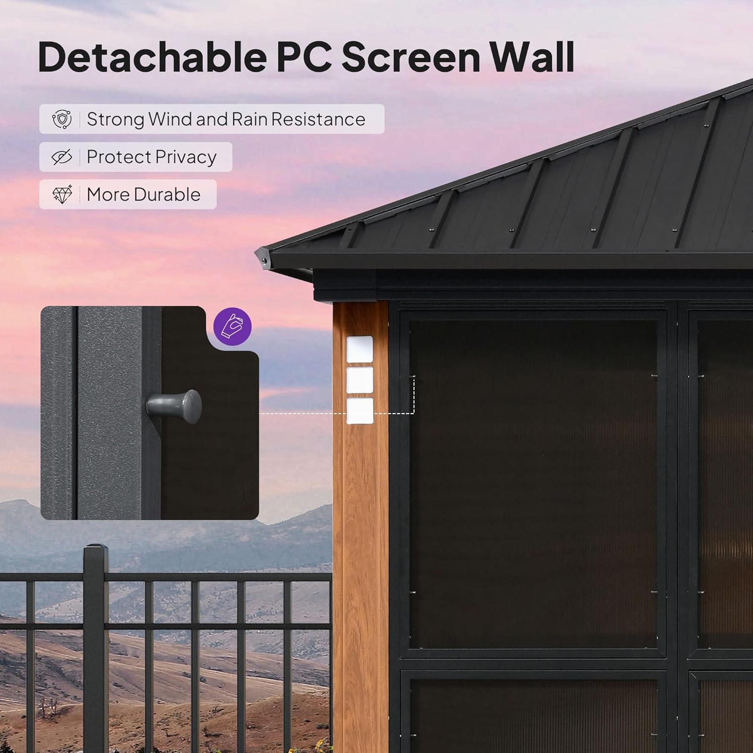PURPLE LEAF hardtop gazebo review real-world performance test results