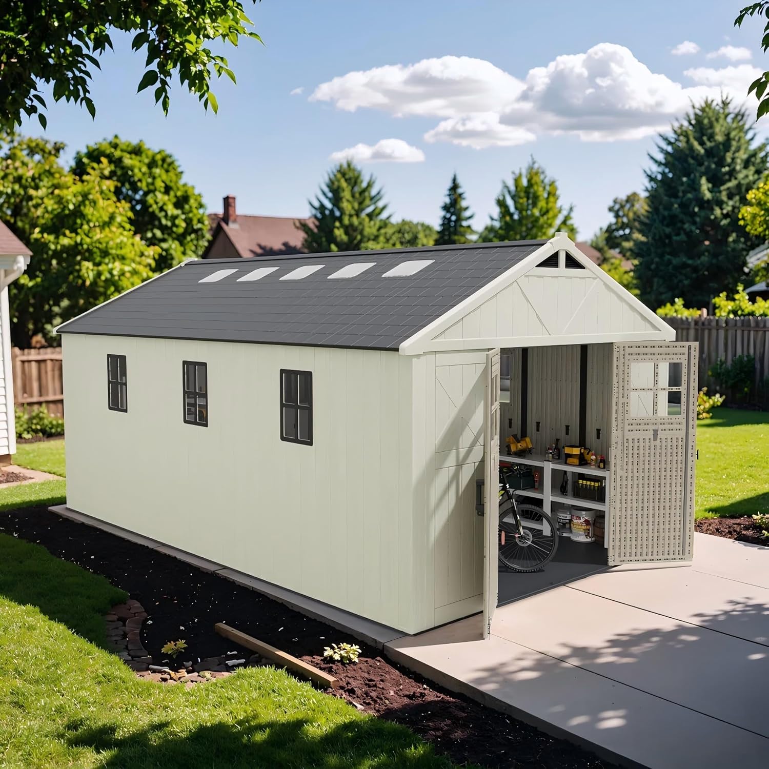 Patiowell 10x16 shed review,Patiowell 10x16 shed review and rating,is Patiowell shed worth buying,Patiowell shed review pros cons,Patiowell 10x16 shed honest review,Patiowell plastic shed review verdict after weeks of real-world daily use