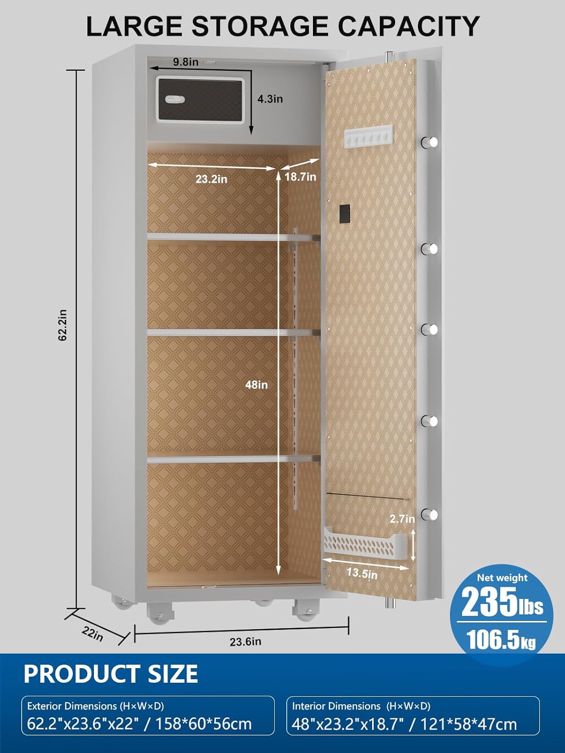 TIGERKING 17.6 Cu Ft safe review compared against top alternatives