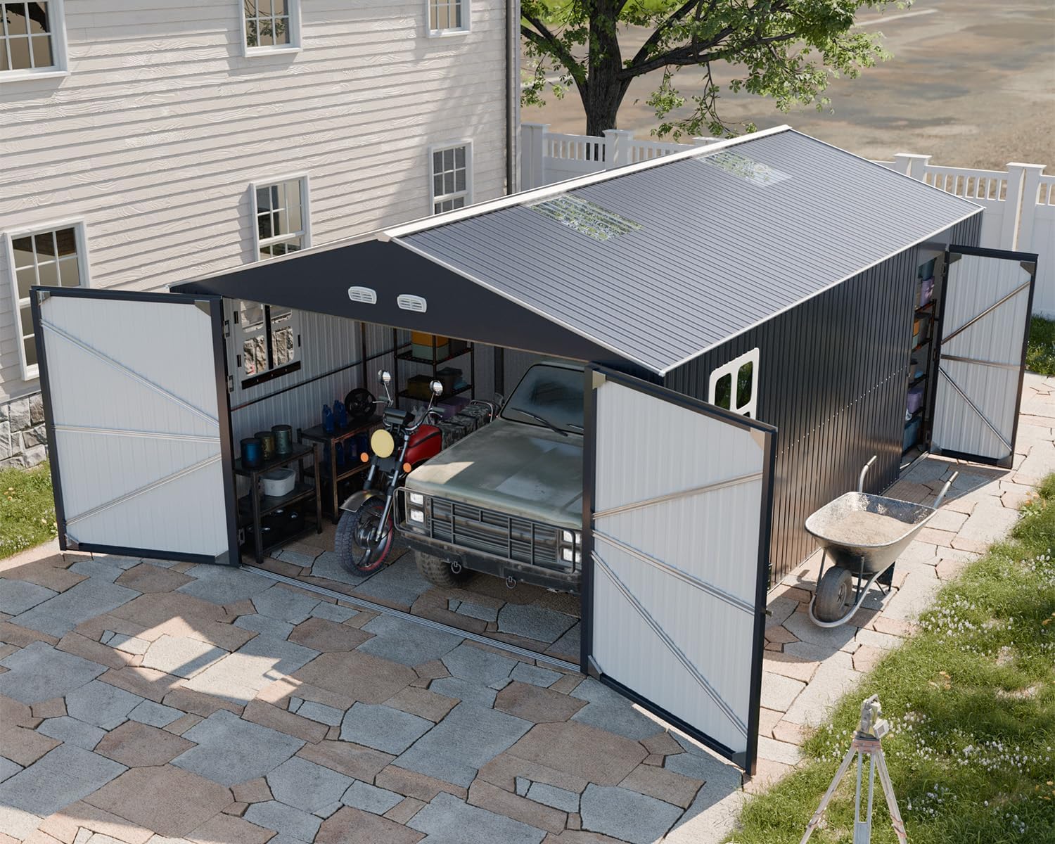 WACASA 13x20x8.3 Metal Garage Shed review,WACASA metal shed review and rating,is WACASA garage shed worth buying,WACASA carport shed review pros cons,WACASA 13x20 shed review honest opinion,WACASA metal garage shed review verdict during hands-on performance testing