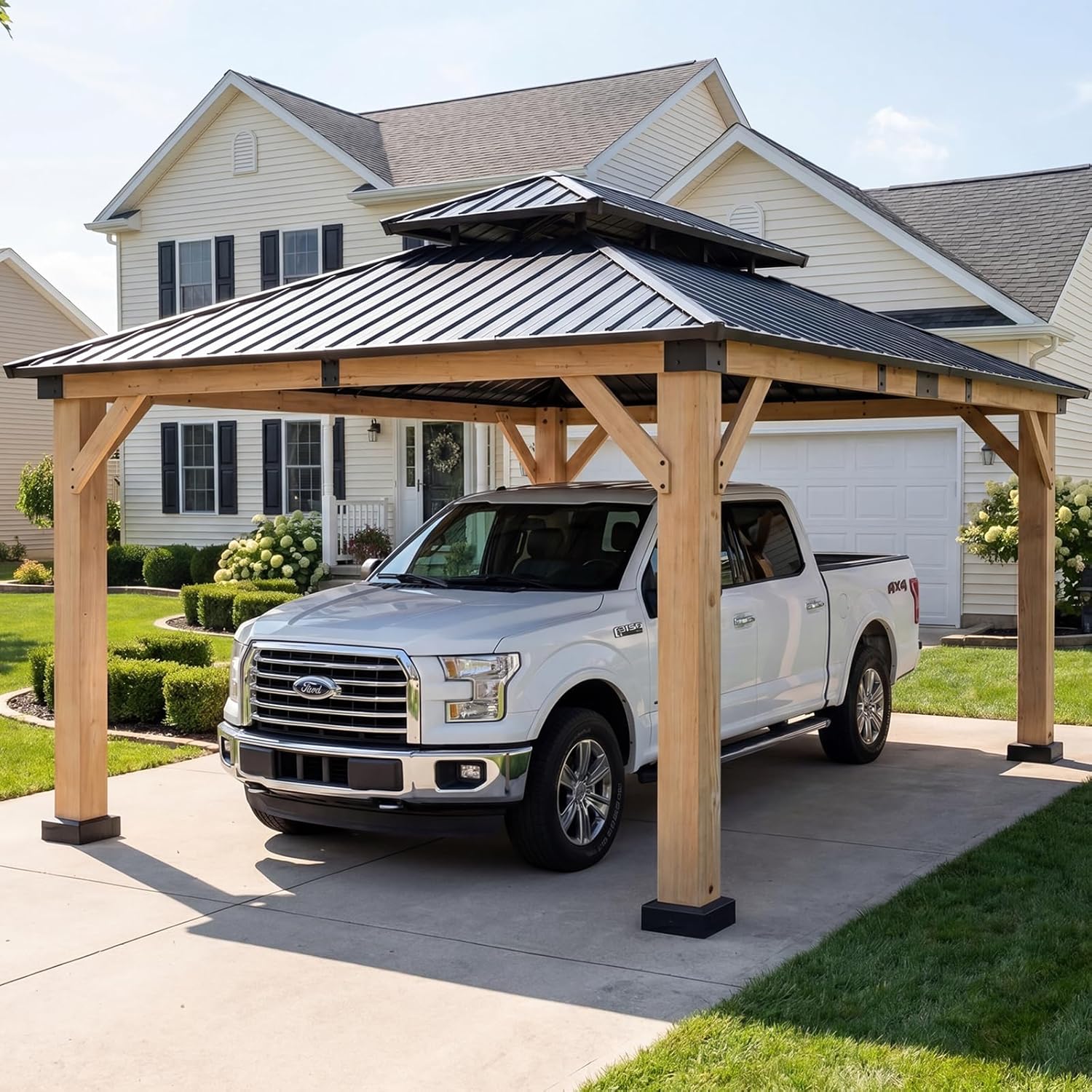 Aoxun 12x16 carport review — full box contents and build quality