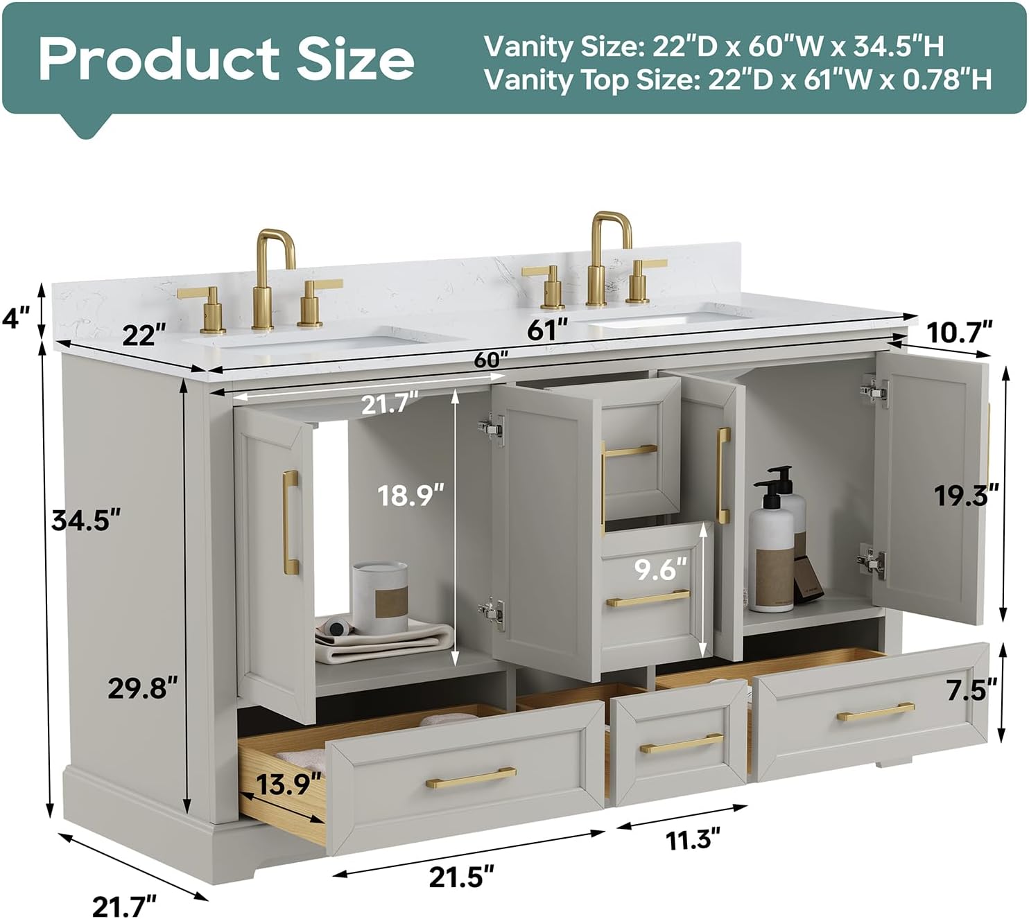 DELUXE LIVING 60 Inch Bathroom Vanity Review: Pros & Cons 2 DELUXE LIVING 60 inch bathroom vanity review,DELUXE LIVING bathroom vanity review and rating,is DELUXE LIVING vanity worth buying,60 inch double sink vanity review pros cons,DELUXE LIVING solid wood vanity review honest opinion,DELUXE LIVING vanity review verdict unboxing and complete package contents
