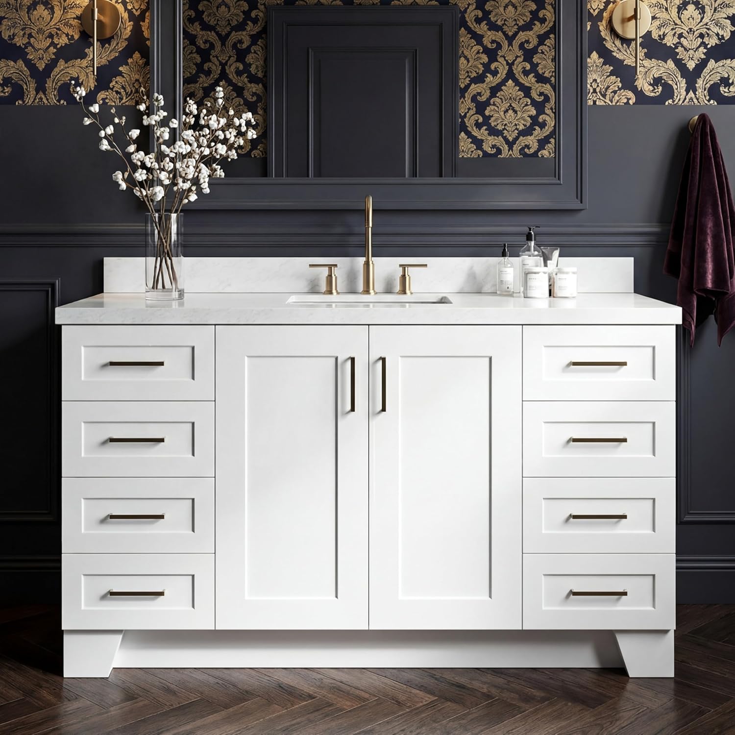 DKB Emilia 60 Inch Bathroom Vanity Review: Is It Worth It? 1 DKB Emilia 60 inch bathroom vanity review unboxing — what comes in the box