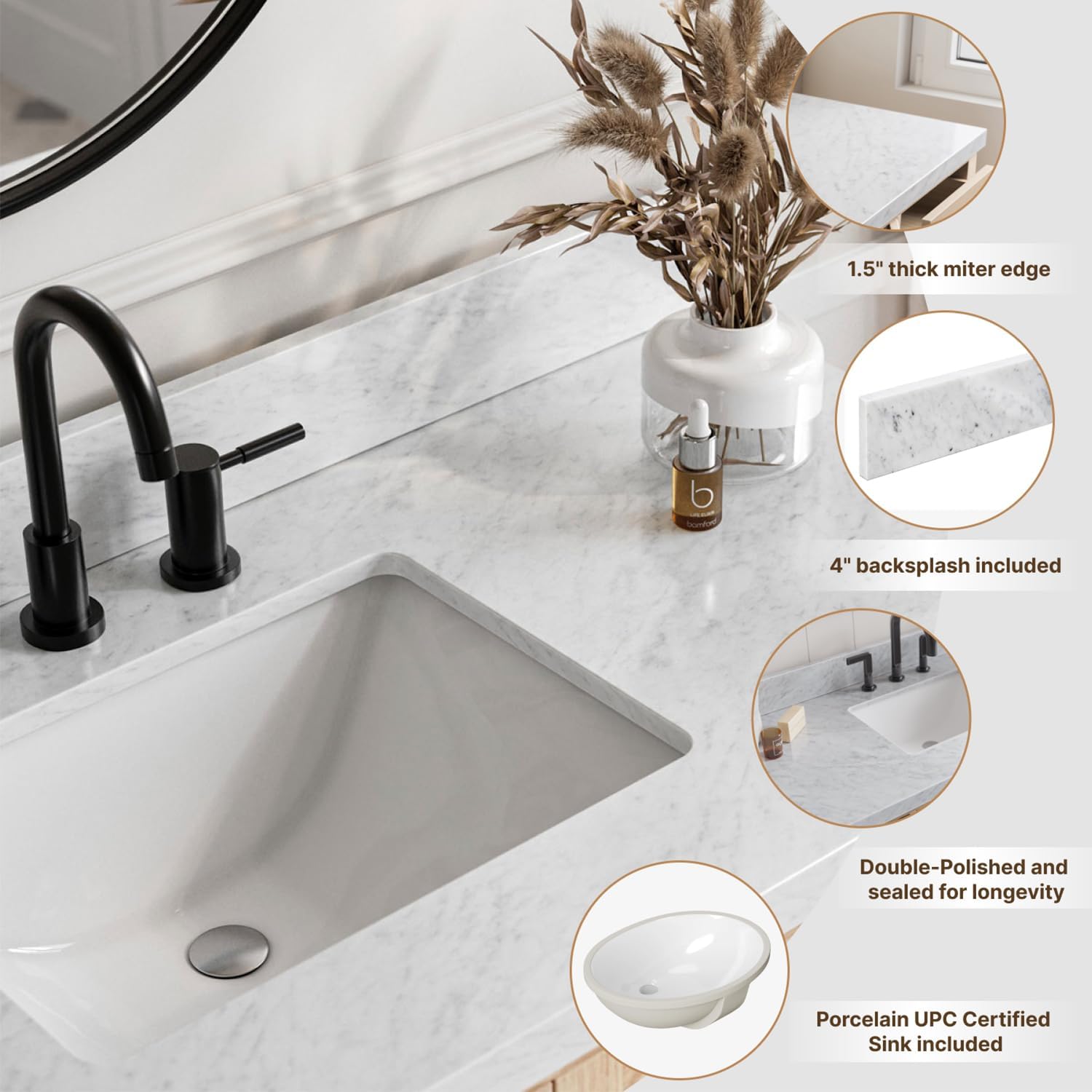 DKB Emilia 60 Inch Bathroom Vanity Review: Is It Worth It? 4 DKB Emilia 60 inch bathroom vanity review performance test results