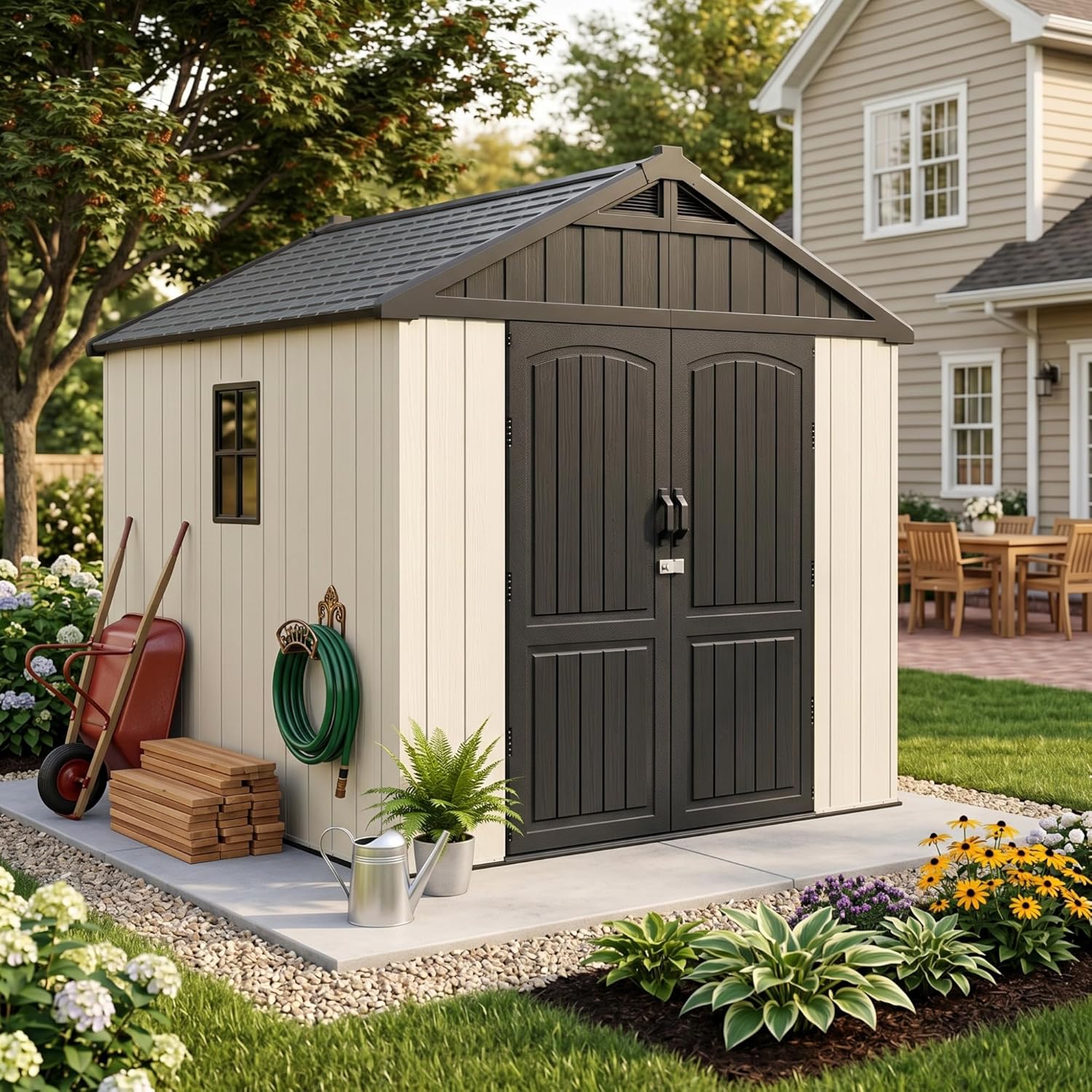 Devoko 8x8 plastic storage shed review,Devoko 8x8 shed review and rating,is Devoko 8x8 shed worth buying,Devoko 8x8 storage shed review pros cons,Devoko 8x8 shed review honest opinion,Devoko 8x8 plastic shed review verdict unboxing — first impressions and package contents