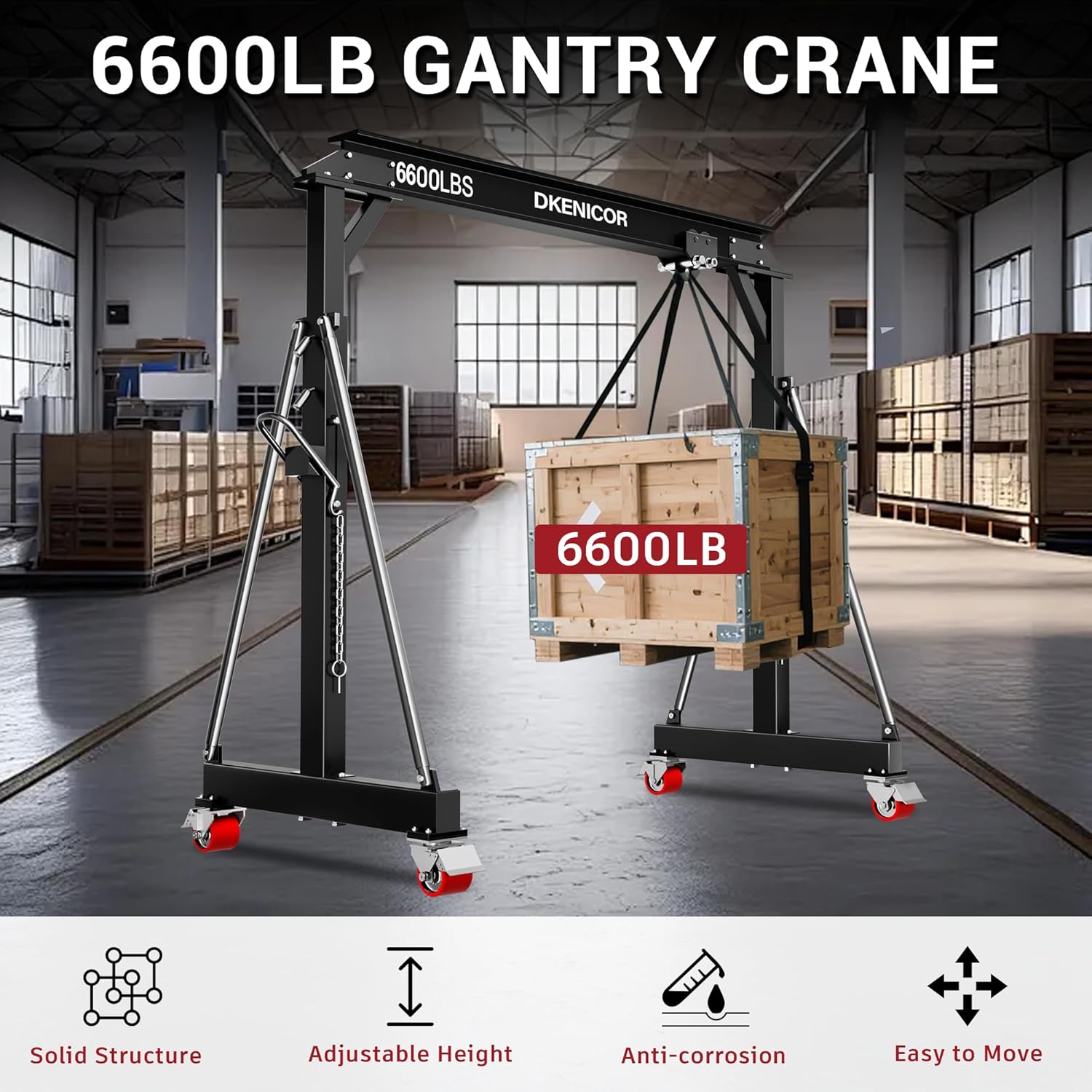 Dkenicor 3 ton gantry crane review performance testing over multiple weeks