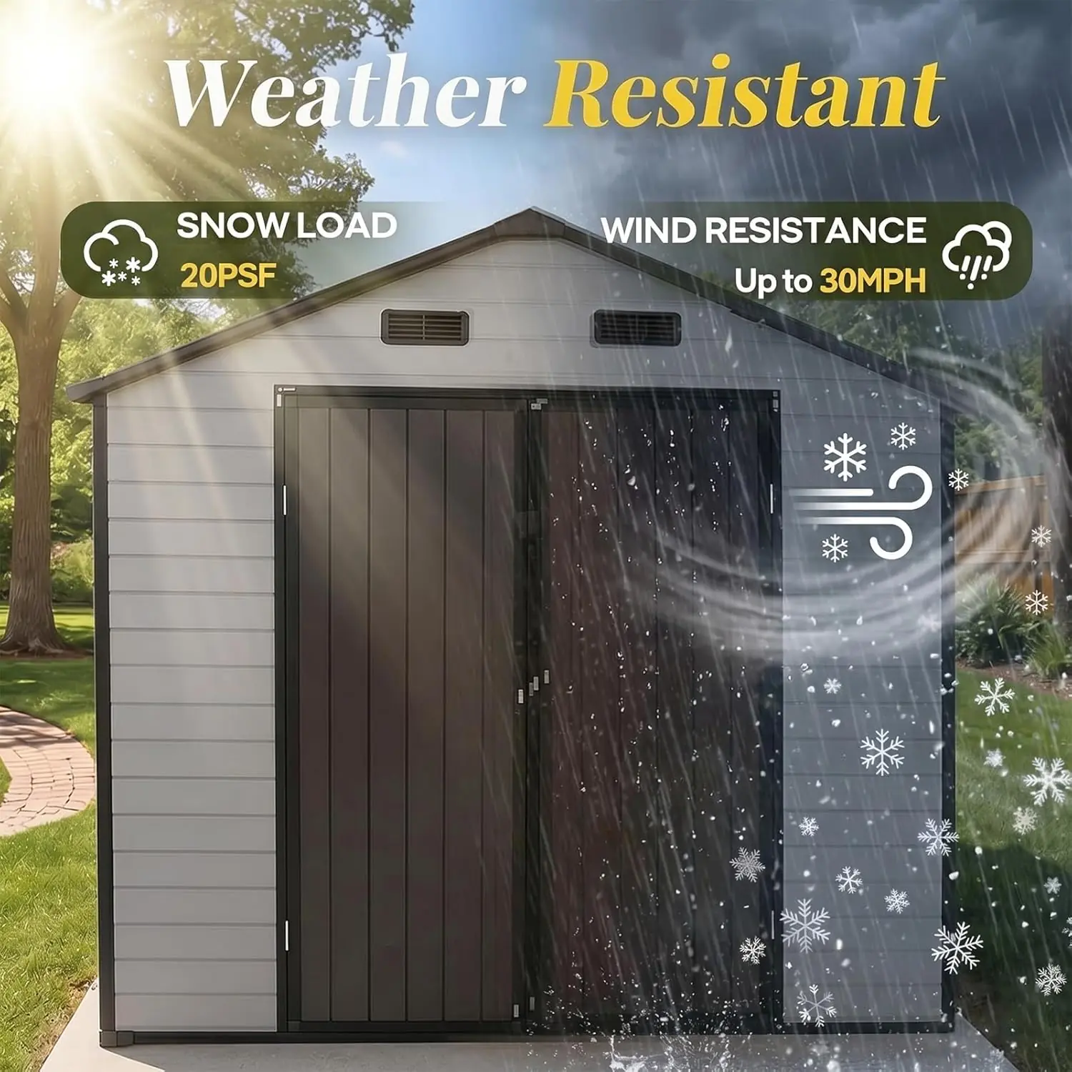 FammyLoft 8x8 resin shed review performance testing and real-world results