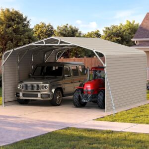 Image 1 of Quictent 20x20 metal carport review