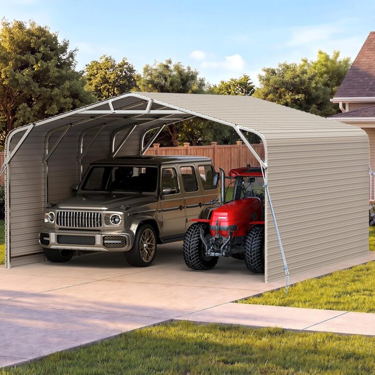 Image 1 of Quictent 20x20 metal carport review