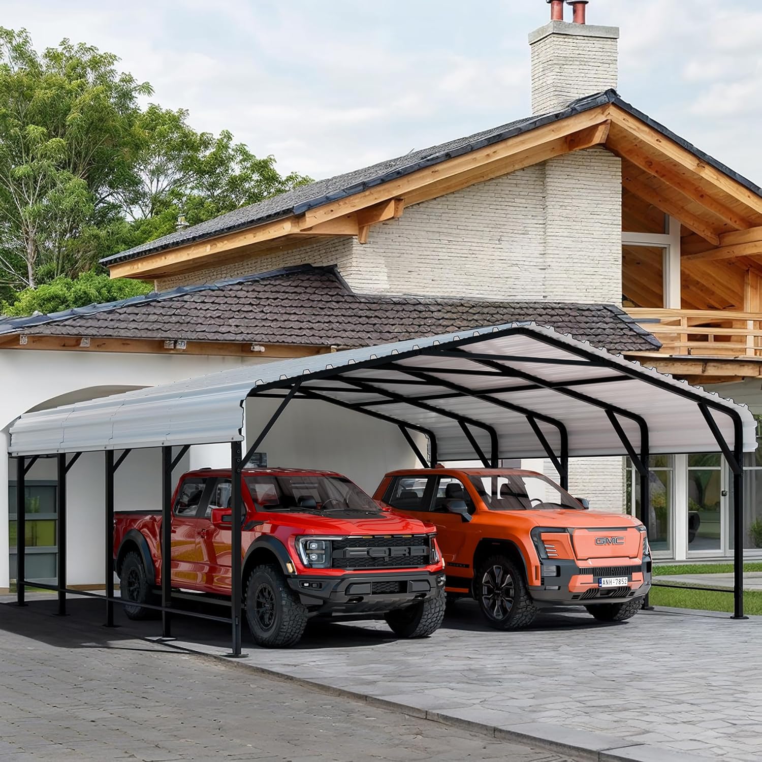 Shintenchi 20x20 metal carport review,Shintenchi metal carport review and rating,is Shintenchi carport worth buying,Shintenchi 20x20 carport review pros cons,Shintenchi carport review honest opinion,Shintenchi carport review verdict — full unboxing showing every item included