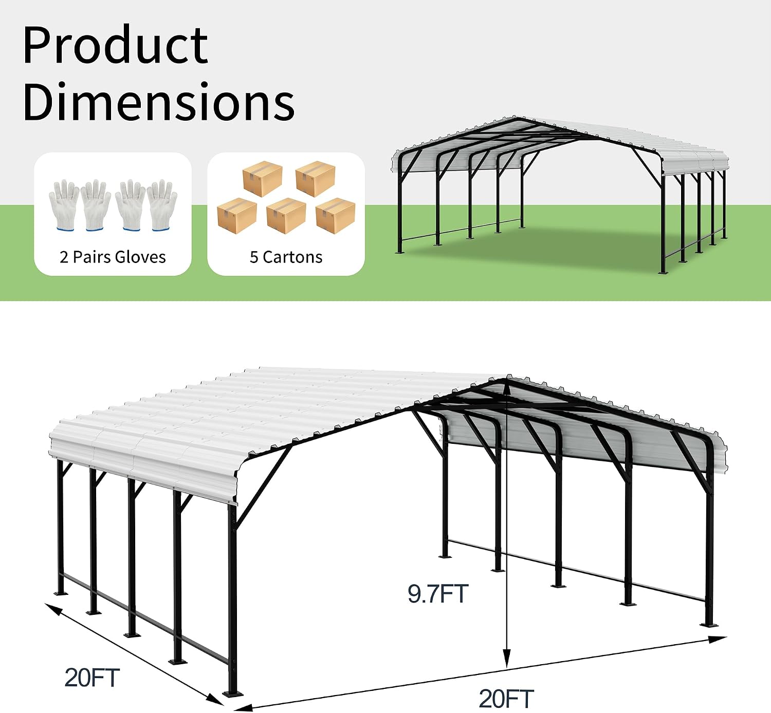 Shintenchi 20x20 metal carport review,Shintenchi metal carport review and rating,is Shintenchi carport worth buying,Shintenchi 20x20 carport review pros cons,Shintenchi carport review honest opinion,Shintenchi carport review verdict during hands-on performance testing