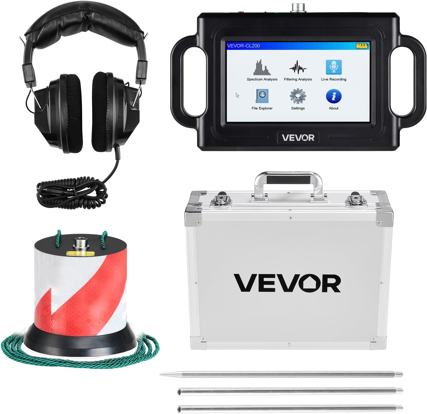 VEVOR pipe water leak detector review, VEVOR pipe water leak detector review and rating, is VEVOR pipe water leak detector worth buying, VEVOR pipe water leak detector review pros cons, build quality and materials close-up