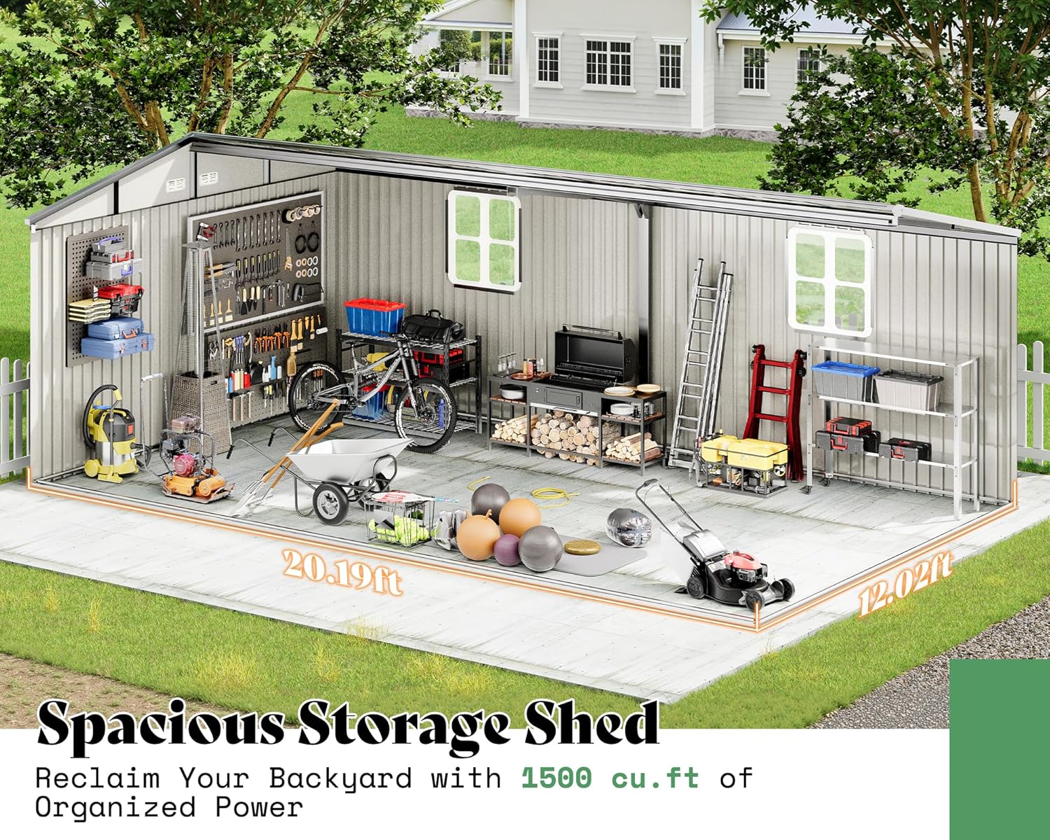 VanAcc 12x20x7.2 FT Outdoor Storage Shed Review: Honest Verdict 3 VanAcc 12x20x7.2 FT Outdoor Storage Shed review,VanAcc metal shed review and rating,is VanAcc outdoor shed worth buying,VanAcc 12x20 shed review pros cons,VanAcc shed review honest opinion,VanAcc storage shed review verdict benchmark scores and measured results