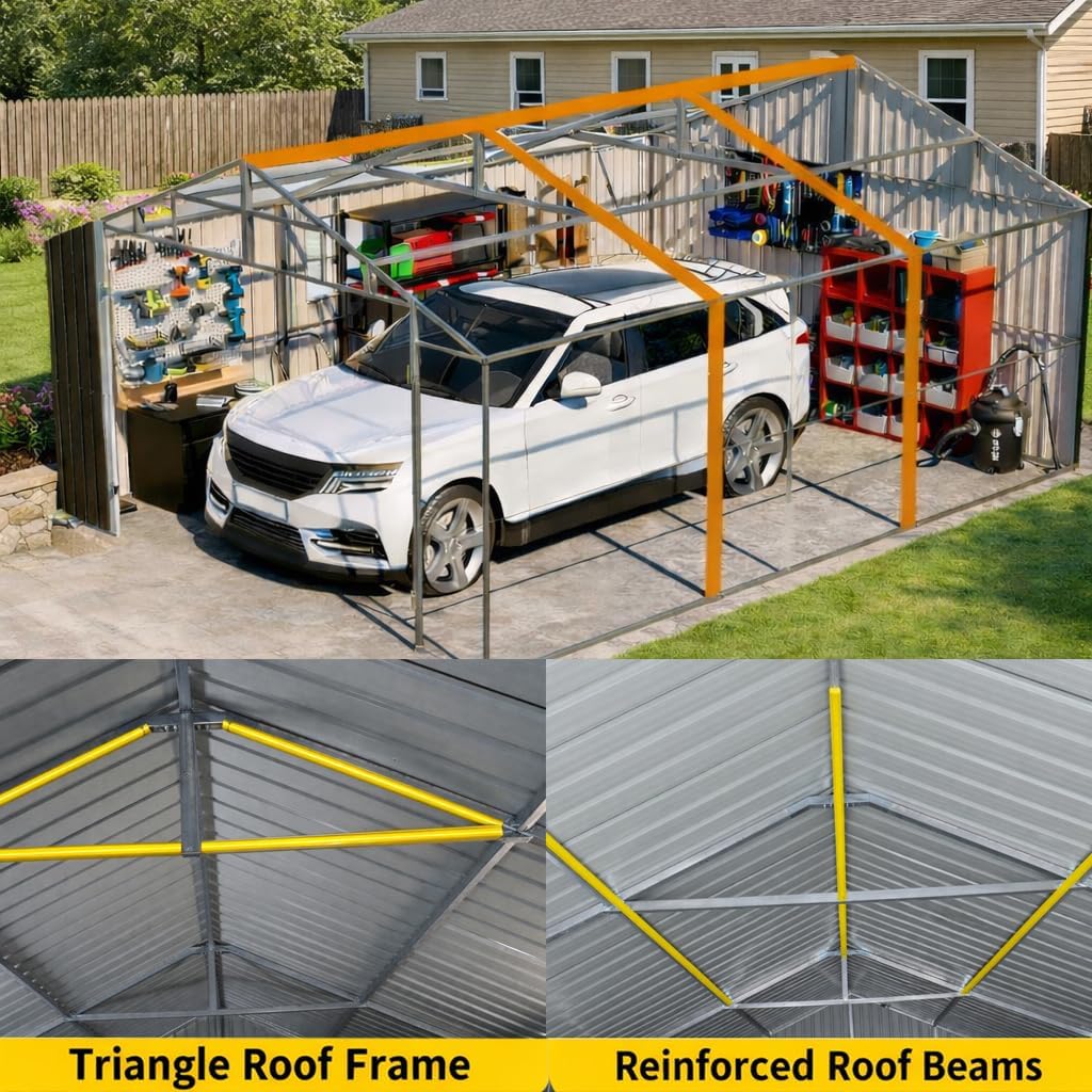 ZMAD Metal Garage Shed Review: Worth Buying? Pros & Cons 3 ZMAD metal garage shed review,ZMAD 12x20 metal shed review and rating,is ZMAD metal shed worth buying,ZMAD garage shed review pros cons,ZMAD outdoor storage shed review honest opinion,ZMAD metal garage shed review verdict benchmark scores and measured results