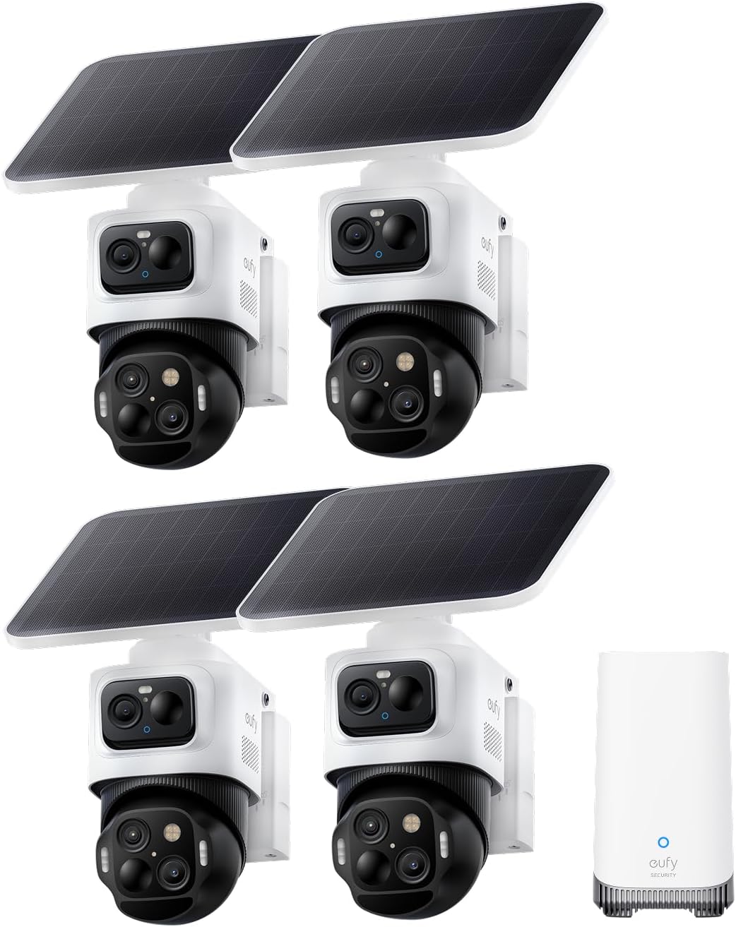 eufyCam S4 review and rating - detailed features and technical specifications of the solar-powered 4-camera system