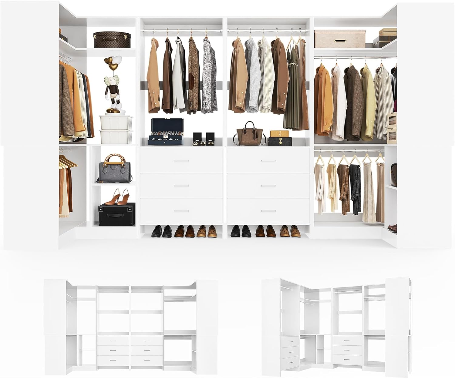 Aheaplus closet system review build quality and materials close-up