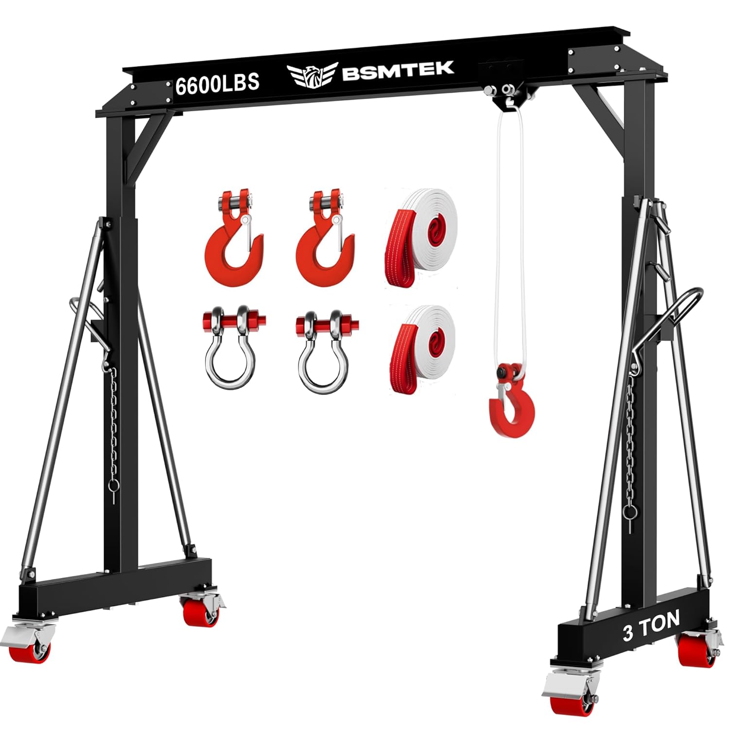BSMTEK 3 ton gantry crane review,BSMTEK gantry crane review and rating,is BSMTEK gantry crane worth buying,BSMTEK 3 ton gantry crane review pros cons,BSMTEK gantry crane honest opinion review,BSMTEK 6600lbs gantry crane review verdict - detailed features and technical specifications