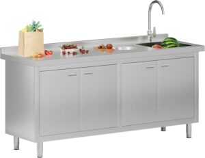 Image 1 of Jocisland 72x24 stainless steel utility sink review
