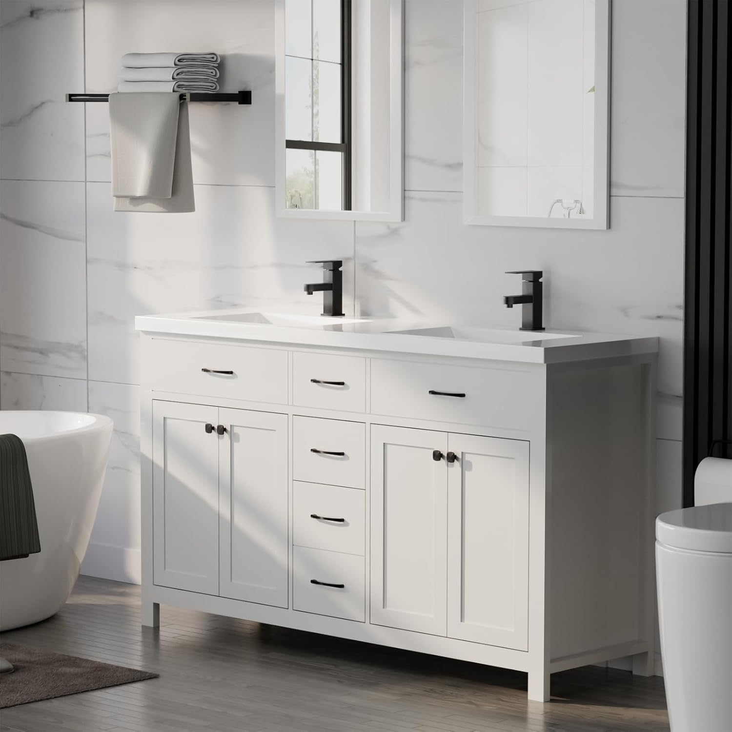 LUCKWIND 60 inch bathroom vanity review performance testing and real-world results