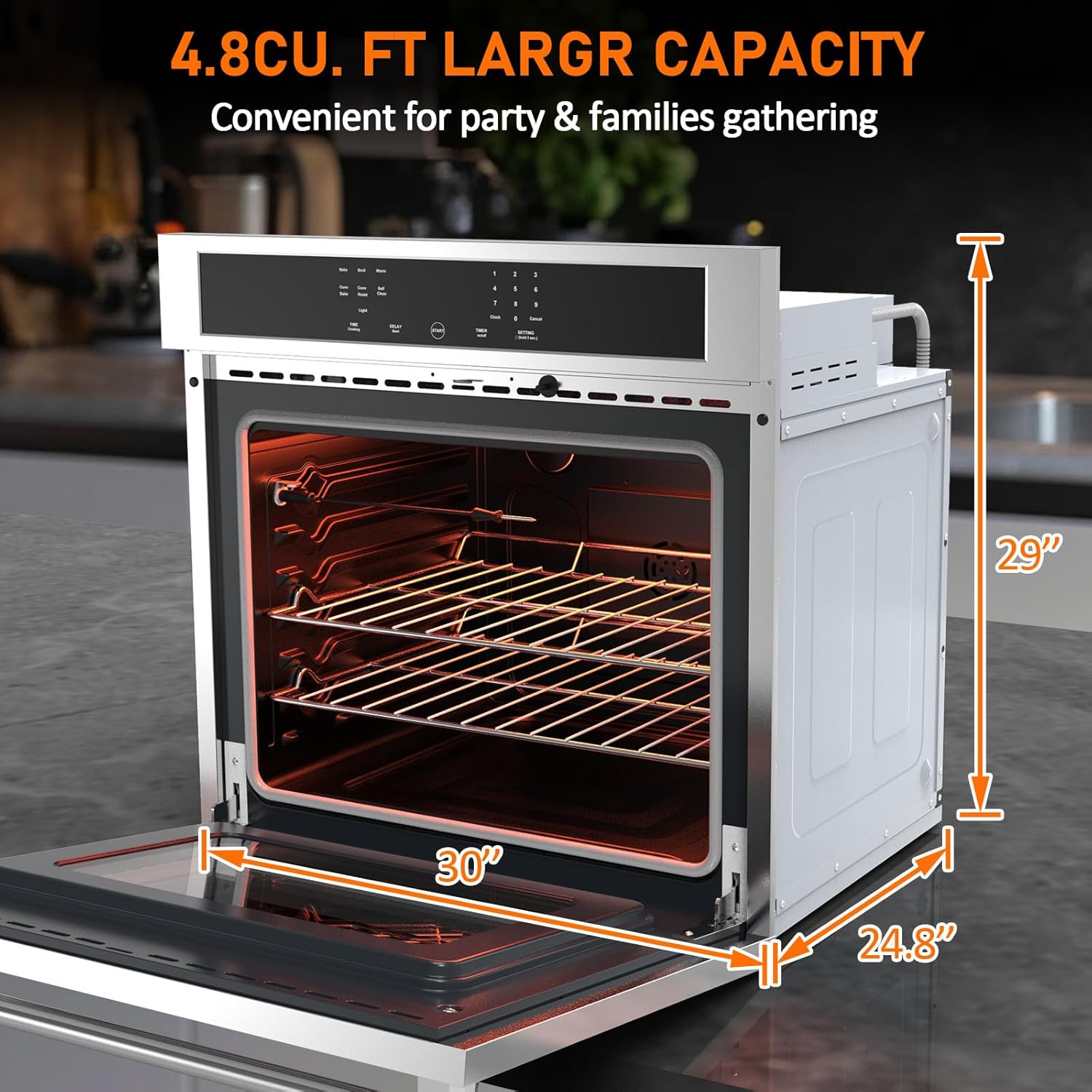 MERXENG 30 inch electric single wall oven review — performance test results