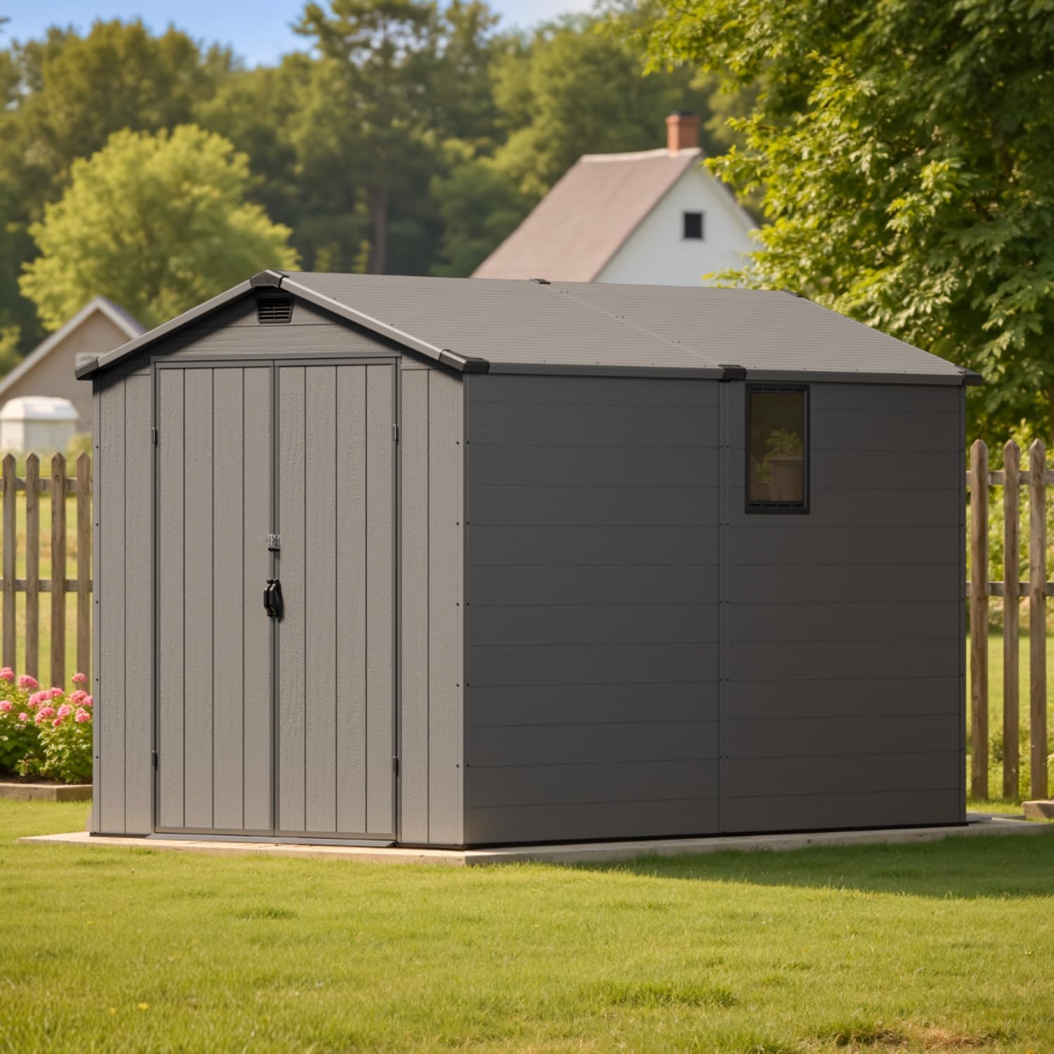 Patiowell 6x10 FT Outdoor Storage Shed Review: Pros & Cons 3 Patiowell 6x10 FT outdoor storage shed review — setup process and usability showing partially assembled frame