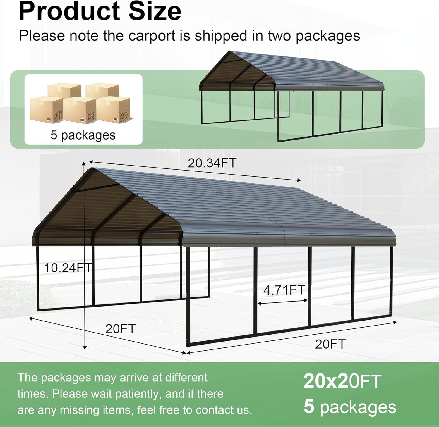RITERYIFER 20x20 Carport Review: Honest Pros & Cons 2 RITERYIFER 20x20 carport review,RITERYIFER 20x20 carport review and rating,is RITERYIFER 20x20 carport worth buying,RITERYIFER 20x20 carport review pros cons,RITERYIFER 20x20 carport review honest opinion,RITERYIFER 20x20 carport review verdict unboxing and complete package contents