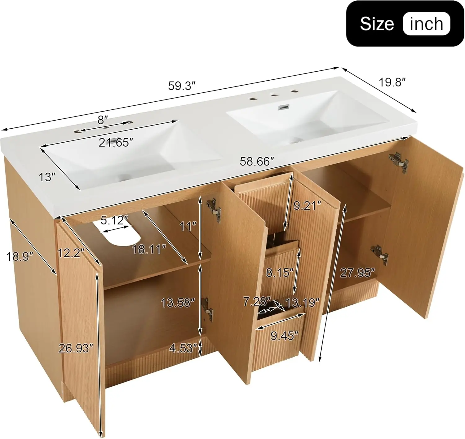 Virubi 60 inch double bathroom vanity review,Virubi double sink vanity review and rating,is Virubi bathroom vanity worth buying,Virubi vanity review pros cons,Virubi vanity review honest opinion,Virubi 60 inch vanity review verdict unboxing and complete package contents