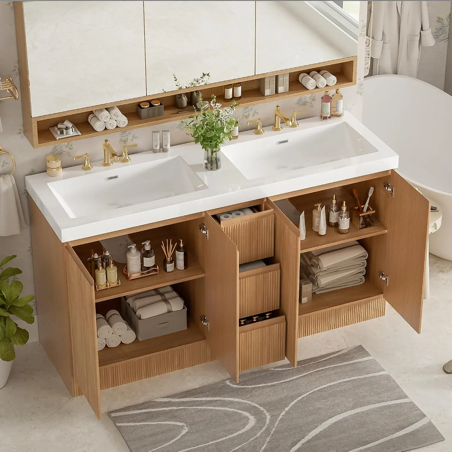 Step-by-step guide for Virubi 60 inch double bathroom vanity review,Virubi double sink vanity review and rating,is Virubi bathroom vanity worth buying,Virubi vanity review pros cons,Virubi vanity review honest opinion,Virubi 60 inch vanity review verdict - complete tutorial