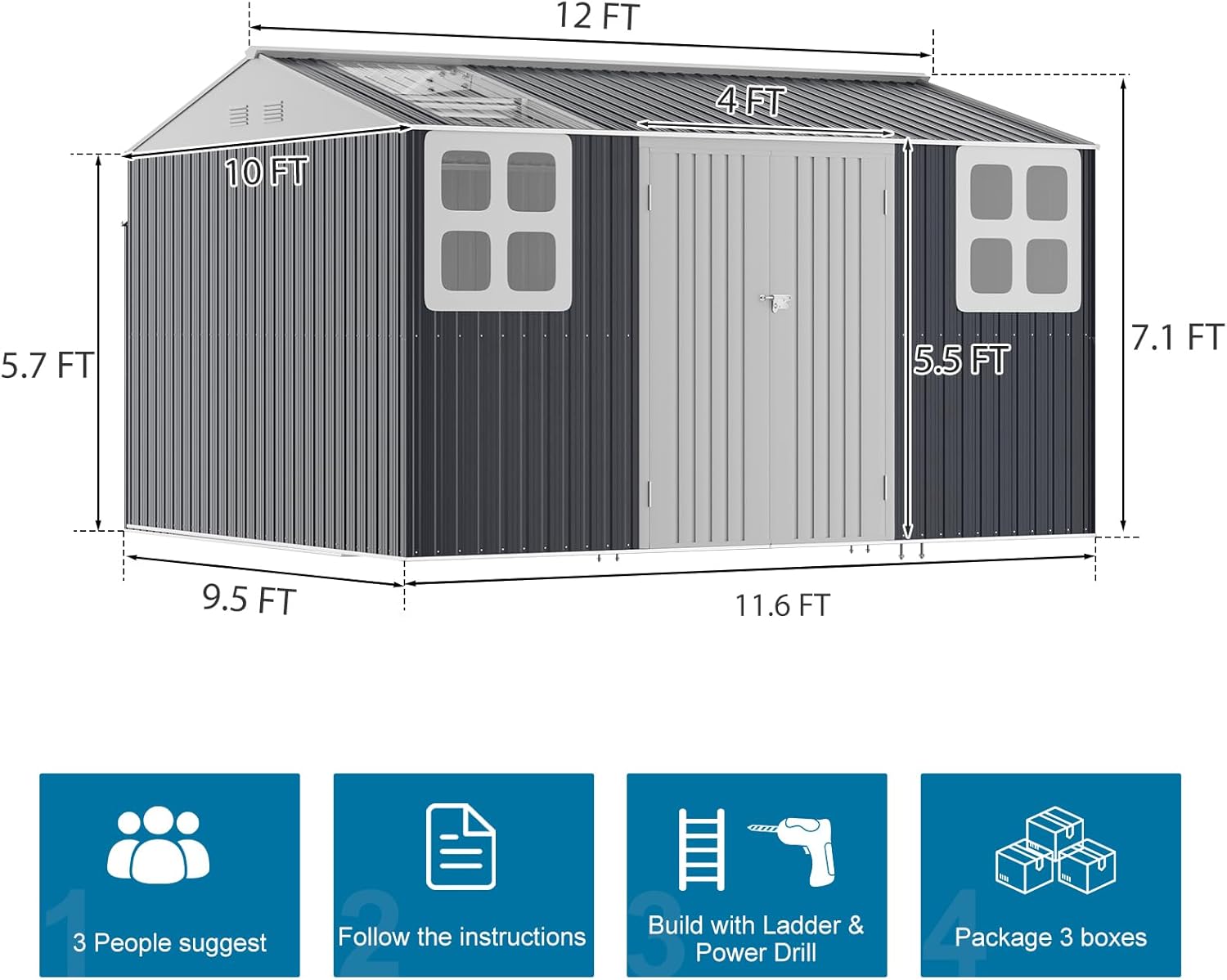 WELYAS 12x10 metal storage shed review,WELYAS metal storage shed review and rating,is WELYAS storage shed worth buying,WELYAS 12x10 shed review pros cons,WELYAS storage shed review honest opinion,WELYAS 12x10 shed review verdict setup process and initial configuration