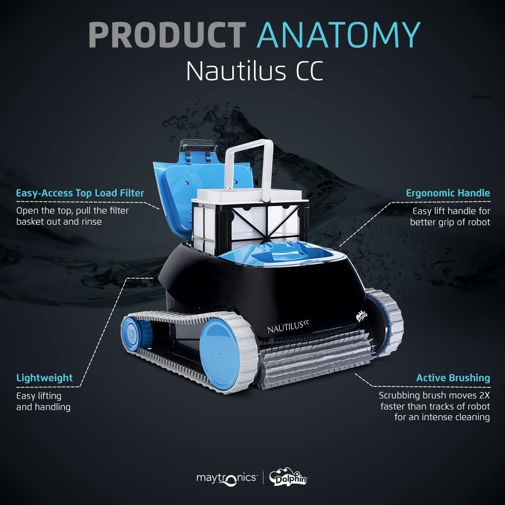 Dolphin Nautilus CC review,Dolphin Nautilus CC review and rating,Dolphin Nautilus CC review pros cons,Dolphin Nautilus CC honest review,Dolphin Nautilus CC review verdict,Dolphin Nautilus CC robotic pool cleaner review setup and first use experience
