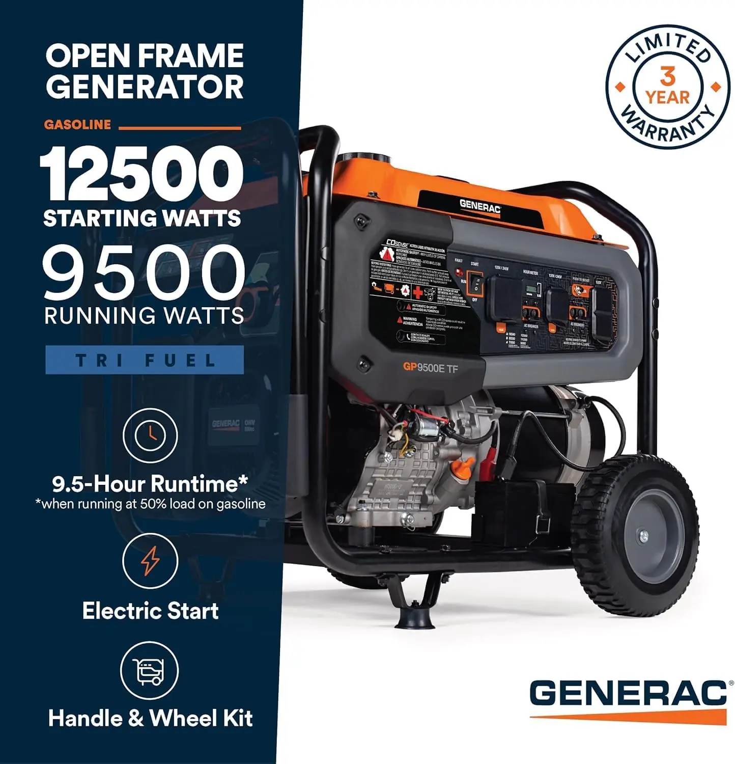 Setting up the Generac GP9500E Tri-Fuel Generator Review,Generac GP9500E review and rating,Generac GP9500E worth buying review,Generac GP9500E review pros cons,Generac GP9500E honest review,Generac tri-fuel generator review verdict for the first time