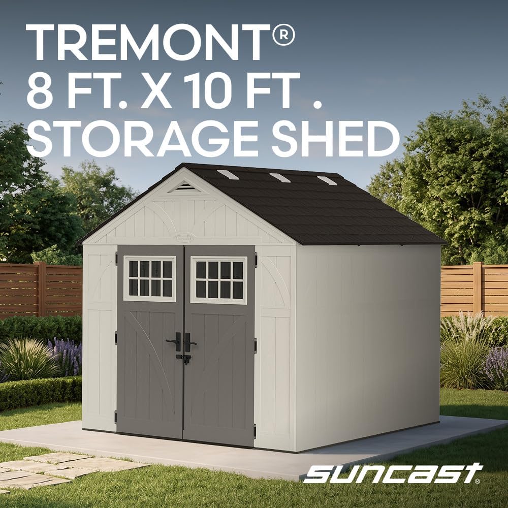 Suncast Tremont 8x10 Shed Review: Honest Pros & Cons 3 Suncast Tremont 8x10 shed review,Suncast Tremont shed review and rating,is Suncast Tremont shed worth buying review,Suncast 8x10 shed review pros cons,Suncast Tremont shed review honest opinion,Suncast outdoor storage shed review verdict after weeks of real-world daily use