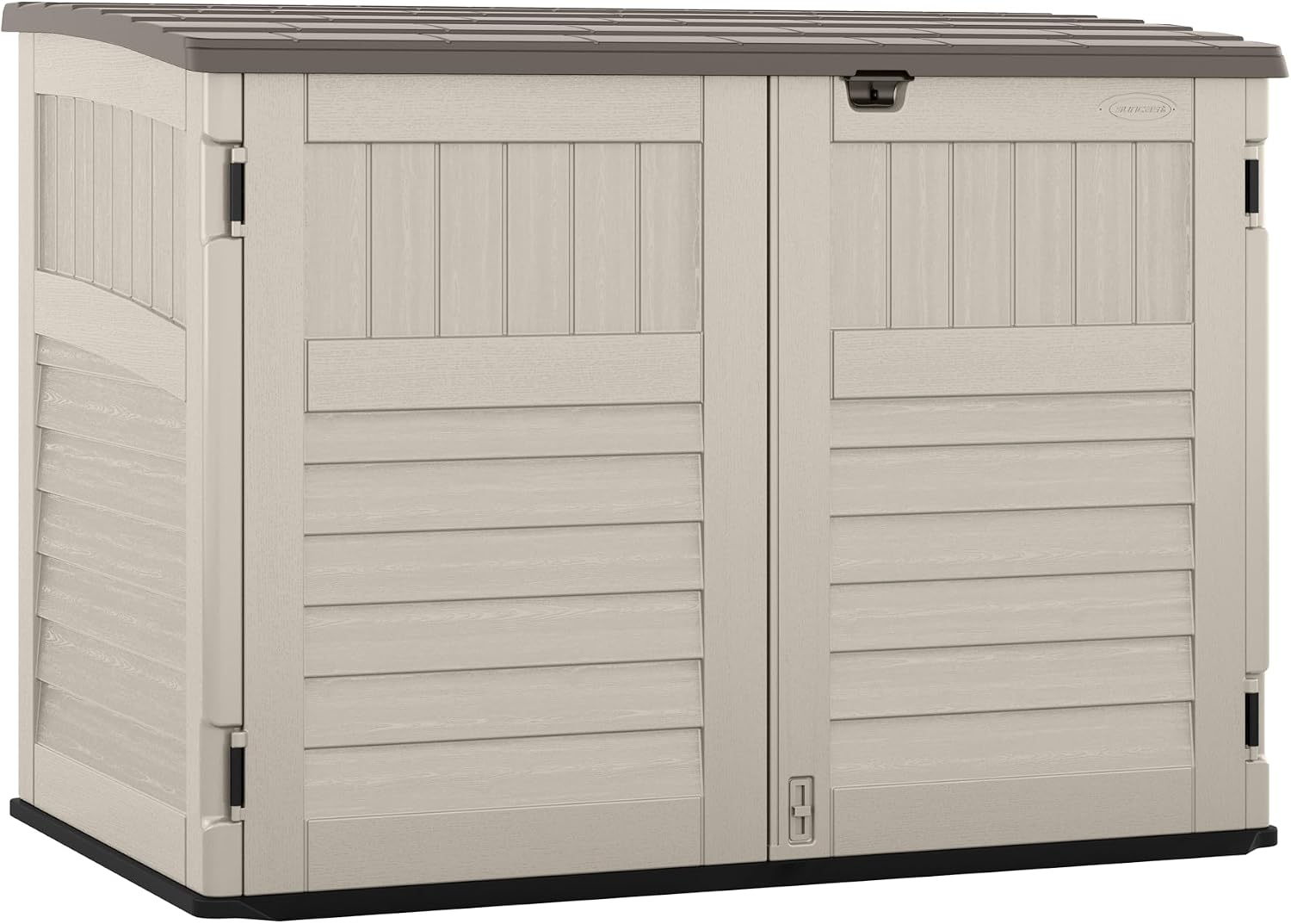 Suncast horizontal storage shed review,Suncast horizontal shed review and rating,Is Suncast horizontal shed worth buying,Suncast horizontal shed review pros cons,Suncast horizontal shed review honest opinion,Suncast Stow-Away shed review verdict — full box contents and build quality